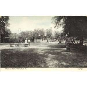  1912 Vintage Postcard   Whiteside Park   White Hall 
