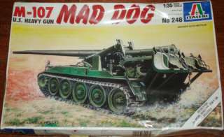 Italeri 135 M 107 Mad Dog Self Propelled Gun #248  