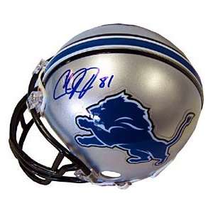 Calvin Johnson Autographed / Signed Detroit Lions Mini Helmet