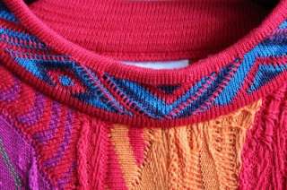 Vibrant Coogi Sweater. Mercerized Cotton. Size Small. Cosby Multi 