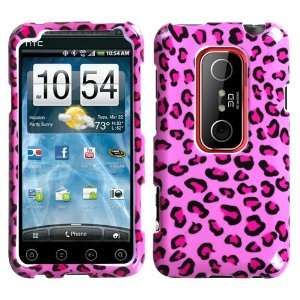  Pink Leopard Hard Protector Case Cover For HTC EVO 3D 