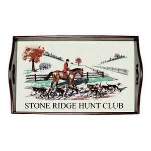  Foxhunting Personalized Serving Tray
