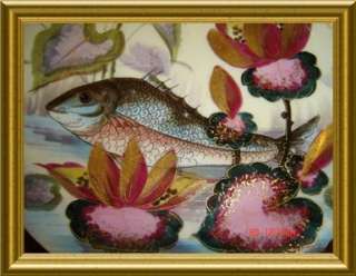 ANTIQUE LIMOGES Oscar Gutherz Porcelain Fish Set RARE  