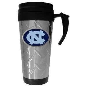  North Carolina Tarheels Diamond Plate Travel Mug   NCAA 