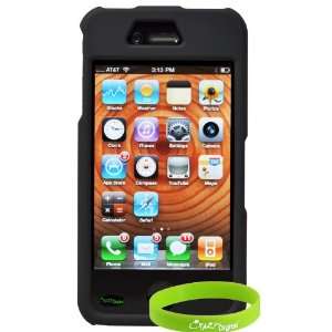  CrazyOnDigital Black 2 pc Hard Case for iPhone 4G 4S 