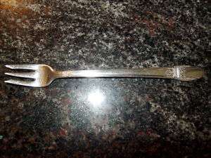 1937 ROGERS BROS first love SILVERPLATED seafood FORK  