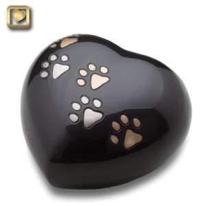  Heart Midnight Pet Cremation Urn Large Patio, Lawn 