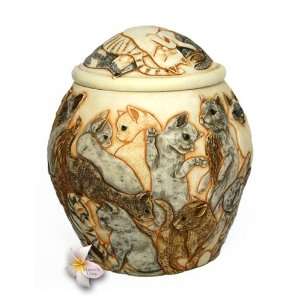  Cats Galore Pet Cremation Urn