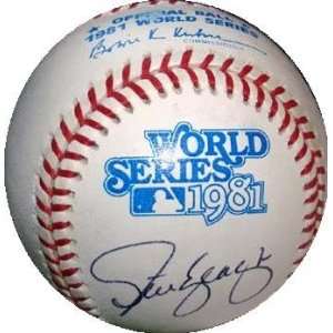  Steve Yeager 1981 World Series autographed Baseball 