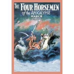  Four Horsemen of the Apocalypse March   12x18 Framed Print 