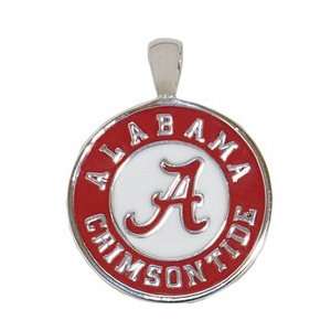  Alabama Crimson Tide Seal   Silver Pendant Everything 
