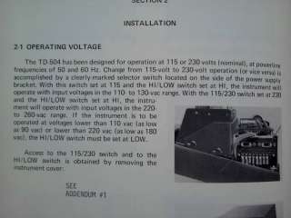 MACBETH TD 504 Transmission Densitometer + Manual +++ for sale at 