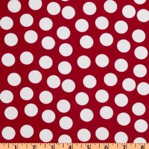  44 Wide The Gallery Big Dots Red Fabric By The Yard 