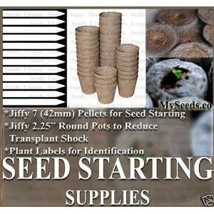   PELLETS 5 PLANT LABELS ~ SEEDS STARTING COMBO Patio, Lawn & Garden