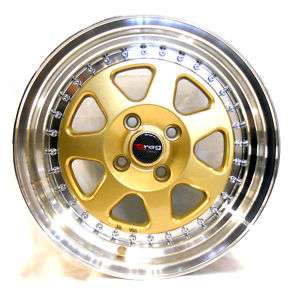 Drag dr27 low offset +10 gold civic integra crx wheel  