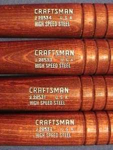 Set of 12 Craftsman High Speed Steel, Wood Lathe Turning Tools Chisels 