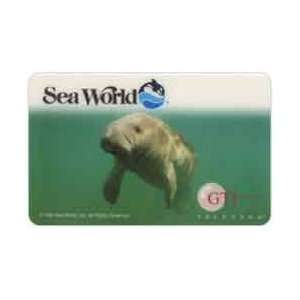   Phone Card 1994 Sea World (Orlando) Manatee USED 