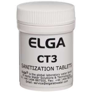Elga CT3 Effervescent Sanitisation Tablets, For Water Purification 