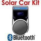 In Car Solar Power Bluetooth Transmitter Phone Connection Call 
