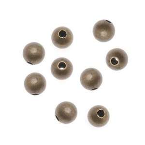   Brass Small 4mm Round Seamed Beads (50) Arts, Crafts & Sewing