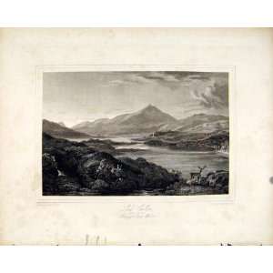  Loch Cullin Rosshire Lake Scottish Scotland C1836 Print 