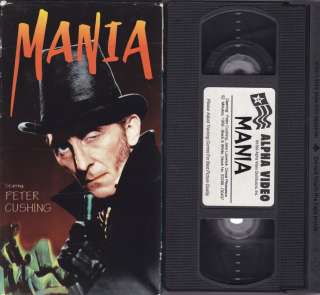 MANIA ~ Peter Cushing HORROR & GORE Super RaRE VHS 1959  