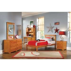  Queen Atlantic Furniture Studio Mission Platform Bed with 