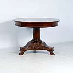 Gorgeous Antique Danish Mahogany Table Dated 1925  