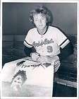 DAVE DUNCAN CARDINALS AS CLEVLAND ORIOLES SIGNED 3X5  