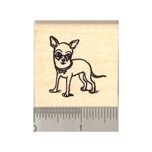  Cute Chihuahua Rubber Stamp   Wood Mounted Arts, Crafts 