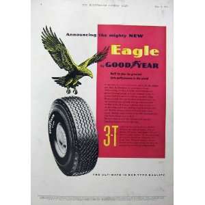  Advertisement 1957 Schweppes Eagle Good Year Tyres
