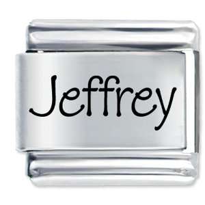  Name Jeffrey Italian Charms Bracelet Link Pugster 