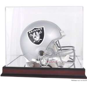  Oakland Raiders Mahogany Helmet Logo Display Case and 