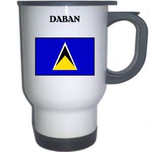  Saint Lucia   DABAN White Stainless Steel Mug 