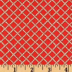  44 Wide Buck A Roo Round Up Diamonds Red Fabric By The 