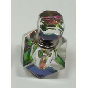    Cut Crystal Reflective Multi Color Perfume Bottle 