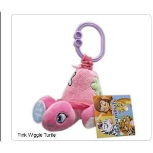  Garanimals Pink Plush Turtle with Rattle and Wiggles Toys 
