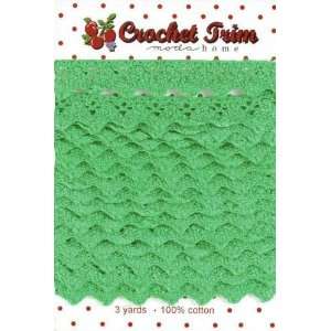  Moda Scalloped Crochet Trim Green 3 yd/pkg By The Package 
