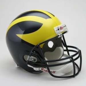 Michigan Wolverines Mini Replica Riddell Unsigned Helmet  