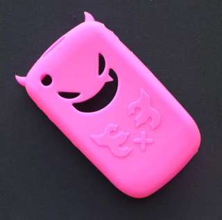 Pink Devil Skin Case Cover F Blackberry Curve 8520 8530  