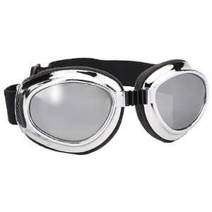 Pacific Coast Sunglasses Airfoil Goggles   Chrome Frame/Silver Mirror 