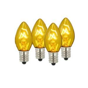   of 96 Transparent Yellow C7 Energy Saving Replacement 2.5W Light Bulbs