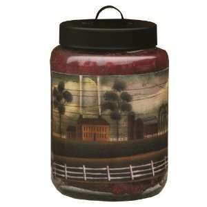   Spiced Gourmet Jar Candle with Farm Living Folk Art