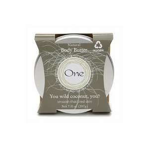  One Natural Body Butter, You Wild Coconut, You, 7 fl oz 