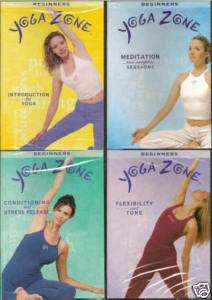 Yoga Zone PREMIER COLLECTION 4 DVD Set Learn BEGINNING  