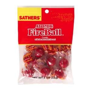Sathers Atomic Fireball (Pack of 12)  Grocery & Gourmet 