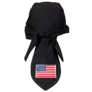  Schampa Tri Danna Black Small American Flag Patch Headwear 