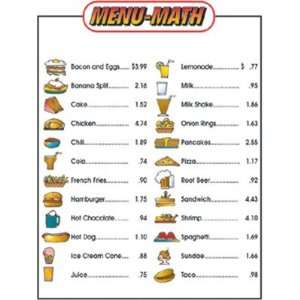  MENU MATH FOR BEGINNERS EXTRA Toys & Games