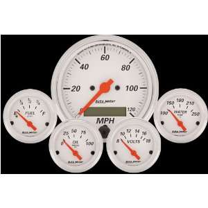   Autometer 1302 Arctic White KIT w/Electronic Speedometer Automotive