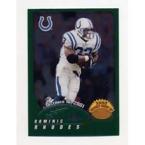  2002 Topps Chrome 159 Dominic Rhodes Indianapolis Colts 